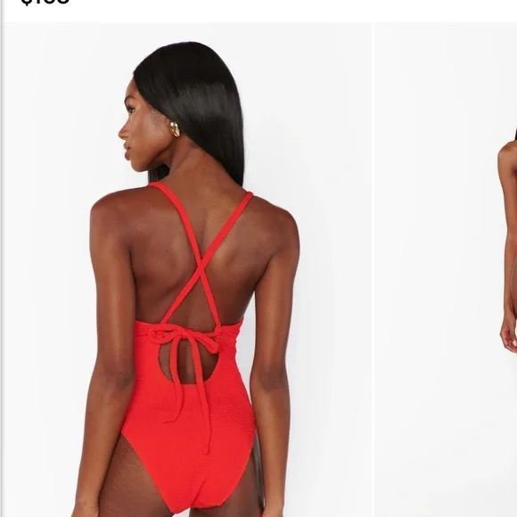 Red Swimwear - Show Me Your Mumu - Cape May One Piece - Medium - Picture 3 of 6